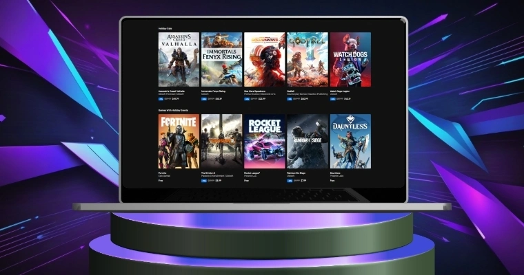 game titles & digital store